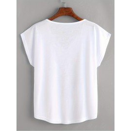 無地 Vネック シンプル Tシャツ 春夏 カジュアル 半袖 Tシャツ 婦人服