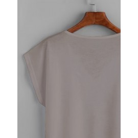 無地 Vネック シンプル Tシャツ 春夏 カジュアル 半袖 Tシャツ 婦人服