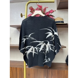 1pc 女性用カジュアル半袖Tシャツ、花柄プリント、丸首、ポリエステル、レギュラー丈、夏用ファッションゆったりフィットトップ