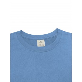 ESSENTIALS メンズ カジュアル グラフィックTシャツ - 大胆な英語プリント、黒地に白文字、レギュラーフィット ラウンドネック、洗濯機可 夏のアウトドア＆カジュアル服装必需品
