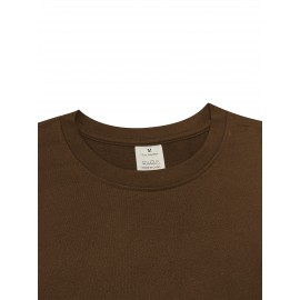 ESSENTIALS メンズ カジュアル グラフィックTシャツ - 大胆な英語プリント、黒地に白文字、レギュラーフィット ラウンドネック、洗濯機可 夏のアウトドア＆カジュアル服装必需品