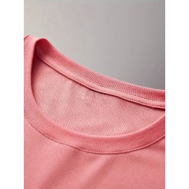 メンズ ブラック カジュアル レタープリントTシャツ - クルーネック、半袖、ストレッチニット生地、「NANGA」デザインの夏のファッショントップ、透けない素材