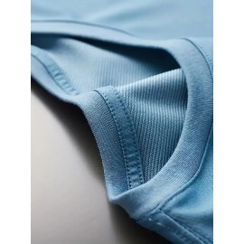 メンズ ブラック カジュアル レタープリントTシャツ - クルーネック、半袖、ストレッチニット生地、「NANGA」デザインの夏のファッショントップ、透けない素材