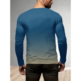 夏のメンズアニメーションスタイルTシャツ - ストリートパンクスパードAデザイン、カジュアルな長袖プルオーバー、トレンディなパターン、快適で多用途のアウトドアスポーツ用 (ランダムプリント)
