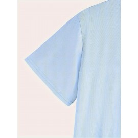 メンズ RELAX グラフィックイエローティーシャツ - カジュアルクルーネック、半袖、ポリエステルブレンド、夏用、透けない、ニット生地、カジュアルアウトフィットアパレル|グラフィックTシャツ|透けない素材