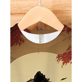 メンズカジュアルグラフィックTシャツ - 
