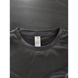 メンズ通気性速乾Tシャツ - ソフト、ストレッチ性、快適で「TAMIYA」スターデザイン - ナビーブルーカジュアルラウンドネックティー - カジュアルな服装に最適
