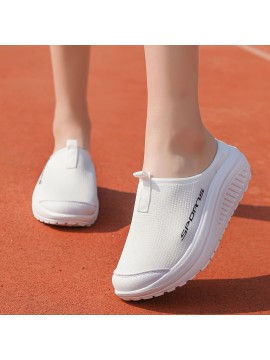 女性用ファッションプラットフォームスリッパ - 通気性、軽量、滑り止めカジュアルホーム&ウォーキングシューズ