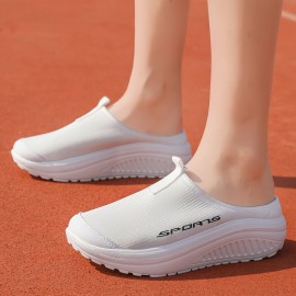 女性用ファッションプラットフォームスリッパ - 通気性、軽量、滑り止めカジュアルホーム＆ウォーキングシューズ