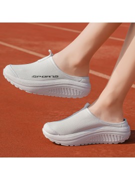 女性用の通気性のあるプラットフォームスニーカー - スタイリッシュで快適なカジュアルシューズ、EVAソール付きで、日常の歩行やアウトドアアクティビティに最適、カジュアルウォーキングシューズ | プラットフォームスニーカー | 通気性のあるアッパー、スニーカー