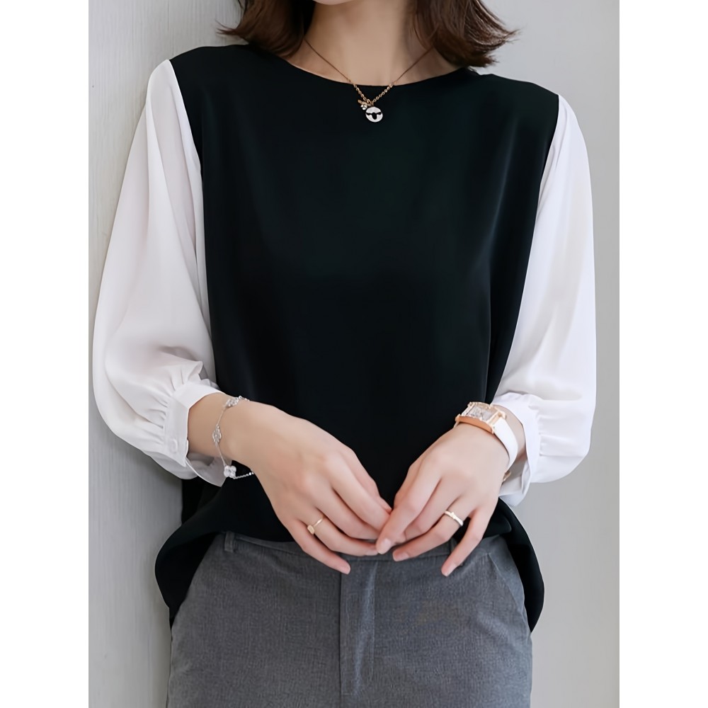 Tシャツ レイヤード 風 カットソー【即納】 重ね着 二の腕カバー ドルマン ロング トップス ティーシャツ レディース インナー ビック チュニック 体型カバー 半袖 大きいサイズ Uネック ストレッチ オーバーサイズ 無地 春 夏