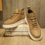 中邦メンズシューズ 厚底クロッグ 高品質カジュアルブリティッシュスタイルブローグ
