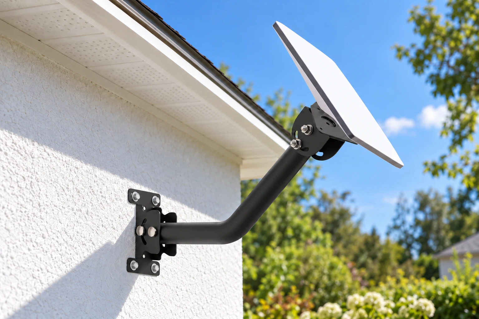 Home office exterior with MINI — AI-generated installation illustration