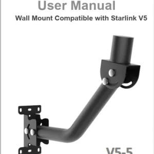 V5 J-Arm Wall Mount — model V5-5